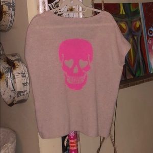 Skull cashmere top